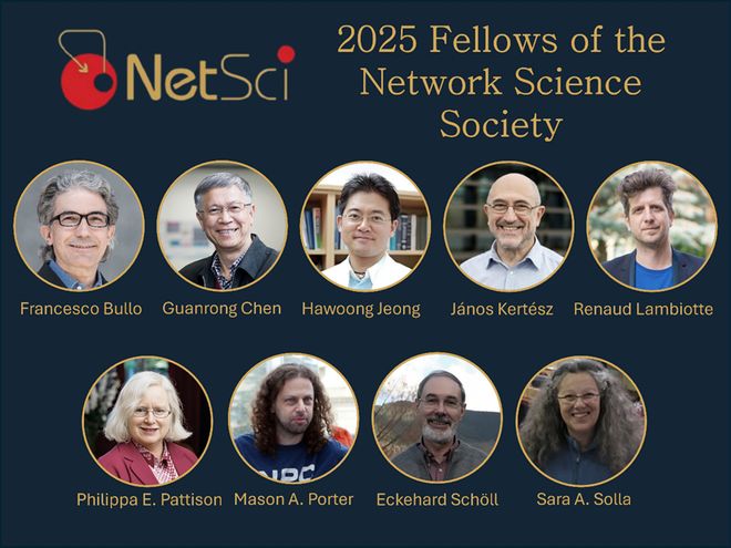 中国首位！陈关荣教授当选国际网络科学学会Fellow